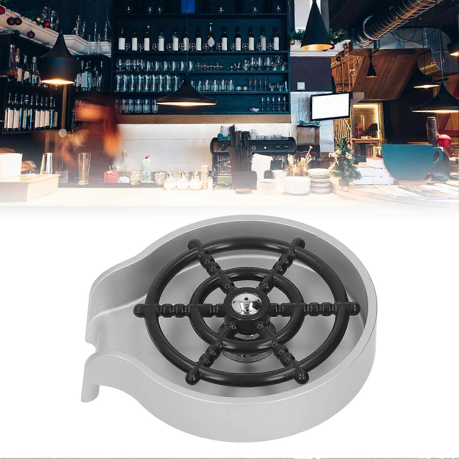 High Pressure Automatic Glass Rinser with ABS Base Silver 349g