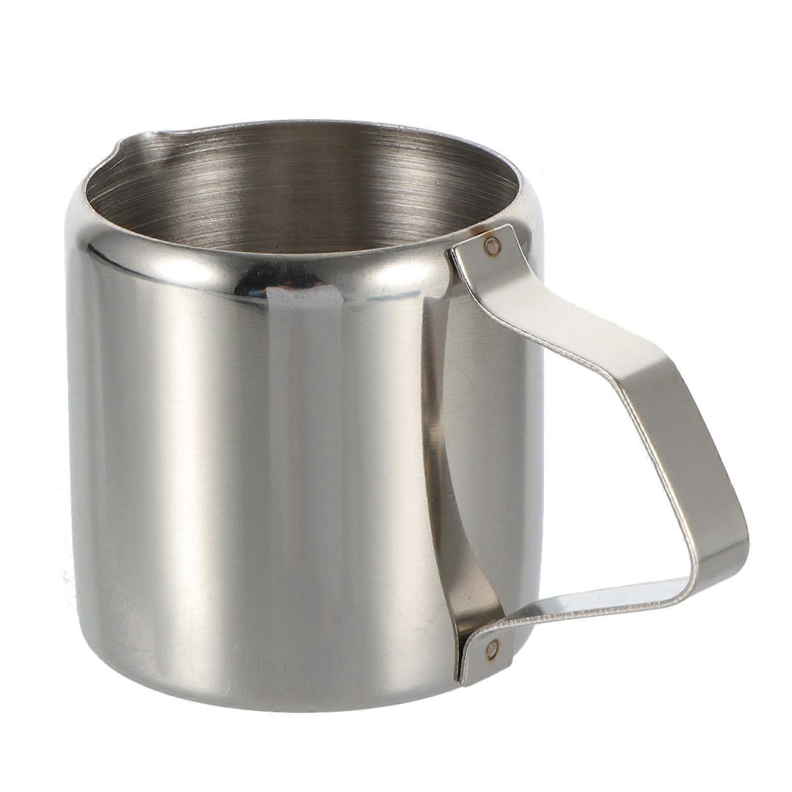 Stainless Steel Milk Frothing Pitcher for Latte Art, Sauce & Milk Space Saving, Easy Clean, Stain Resistant Design