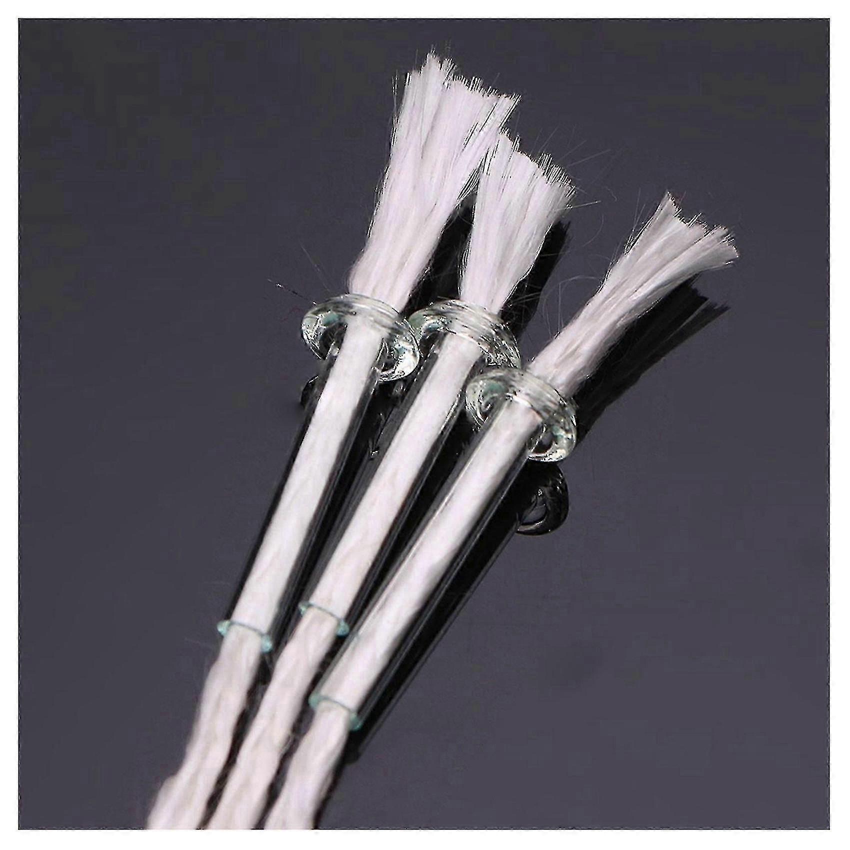 ZENGO 6pcs Tubo de Vidro Lâmpada de Óleo Adaptador de Pavio com 4.7 Polegadas Branco