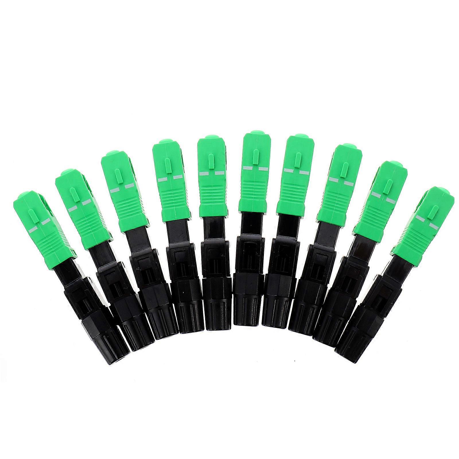 10 Pcs Singlemode Fiber Optic Coupler Quick Assembly Connector for Reliable High Performance Signal Termination Easy Installation