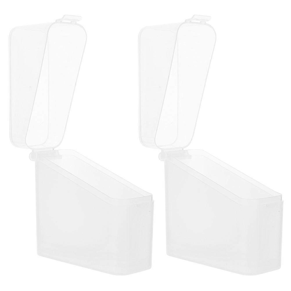 OUNONA 2pcs Airtight Cheese Boxes for Fridge Slice Storage and Preservation