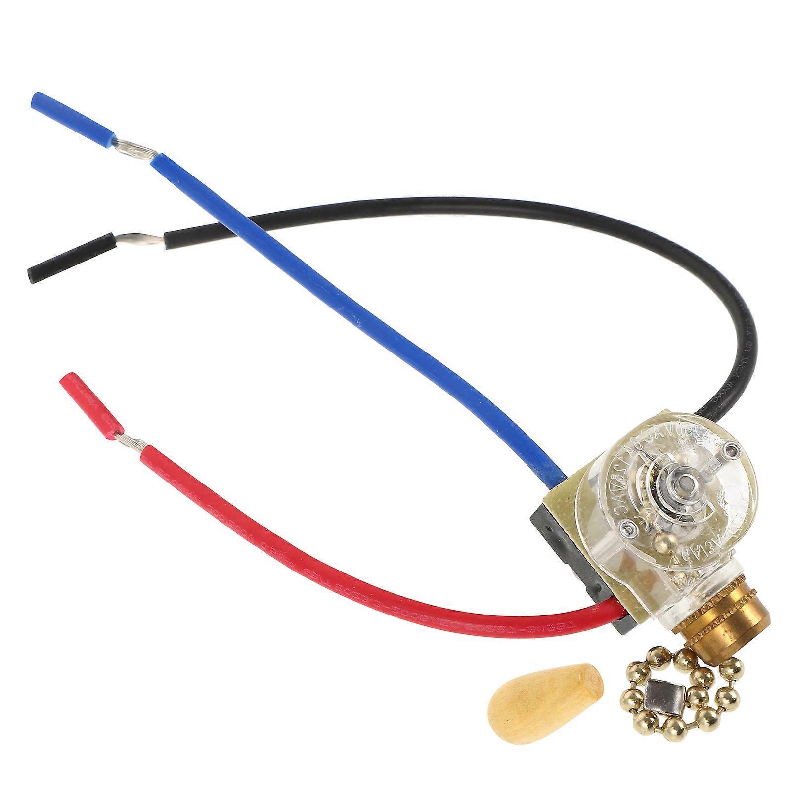 Golden Ceiling Fan Pull Switch with Chain for Easy Control and Stylish Finish Fits Most Fans 6 inches