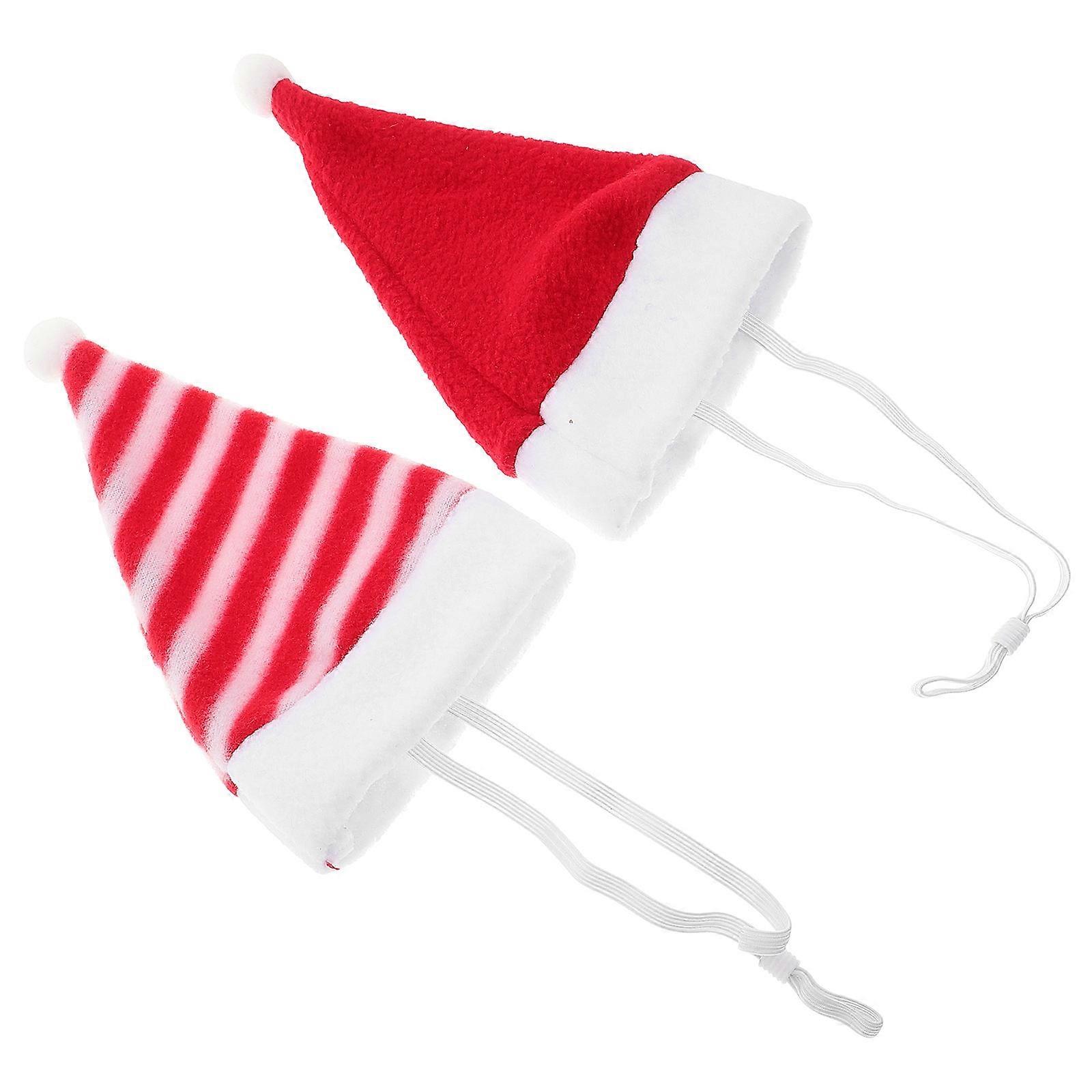 Christmas Pet Hat Dog Head Cover for Decorative Use 2Pcs