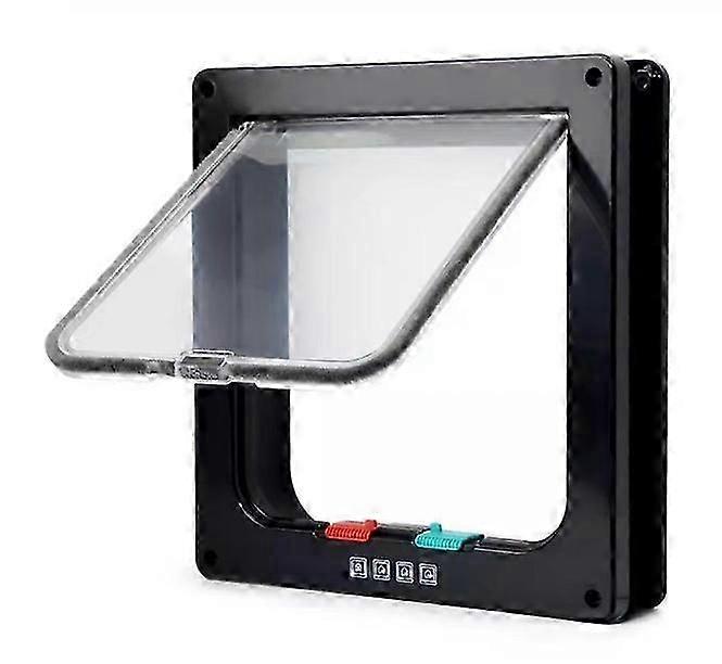 Pet Cat Door, Two-Way Entry Exit, Acrylic Pet Door