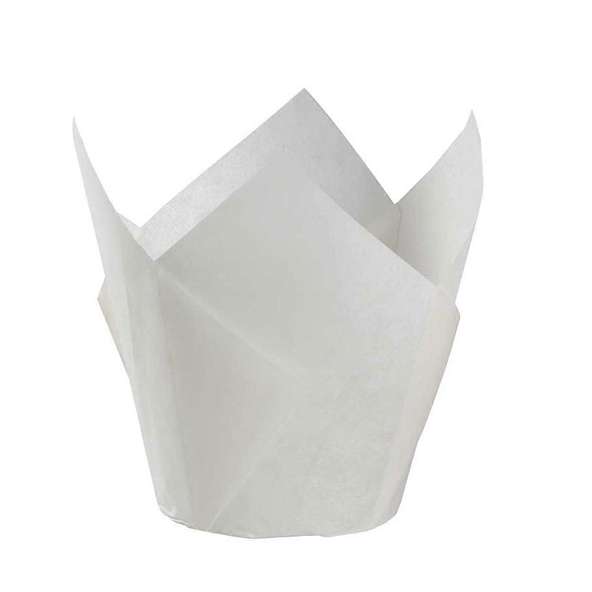 100 Pcs Cupcake Wrappers Baking Cups Made of Grease Proof Paper for Parties and Events