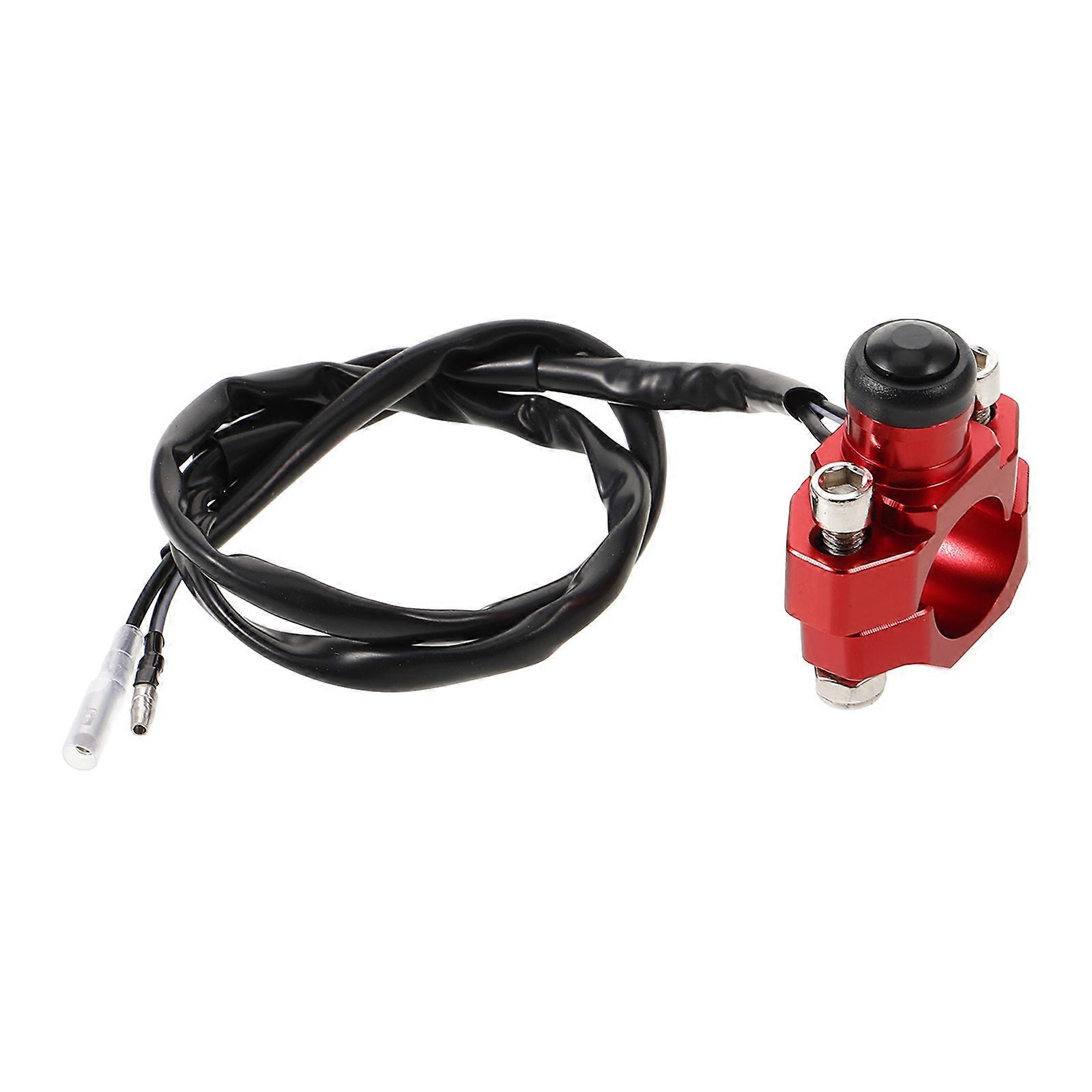 Motorcycle Start Button Switch Emergency Stop Start Function Off-Road Aluminium Alloy 1Set