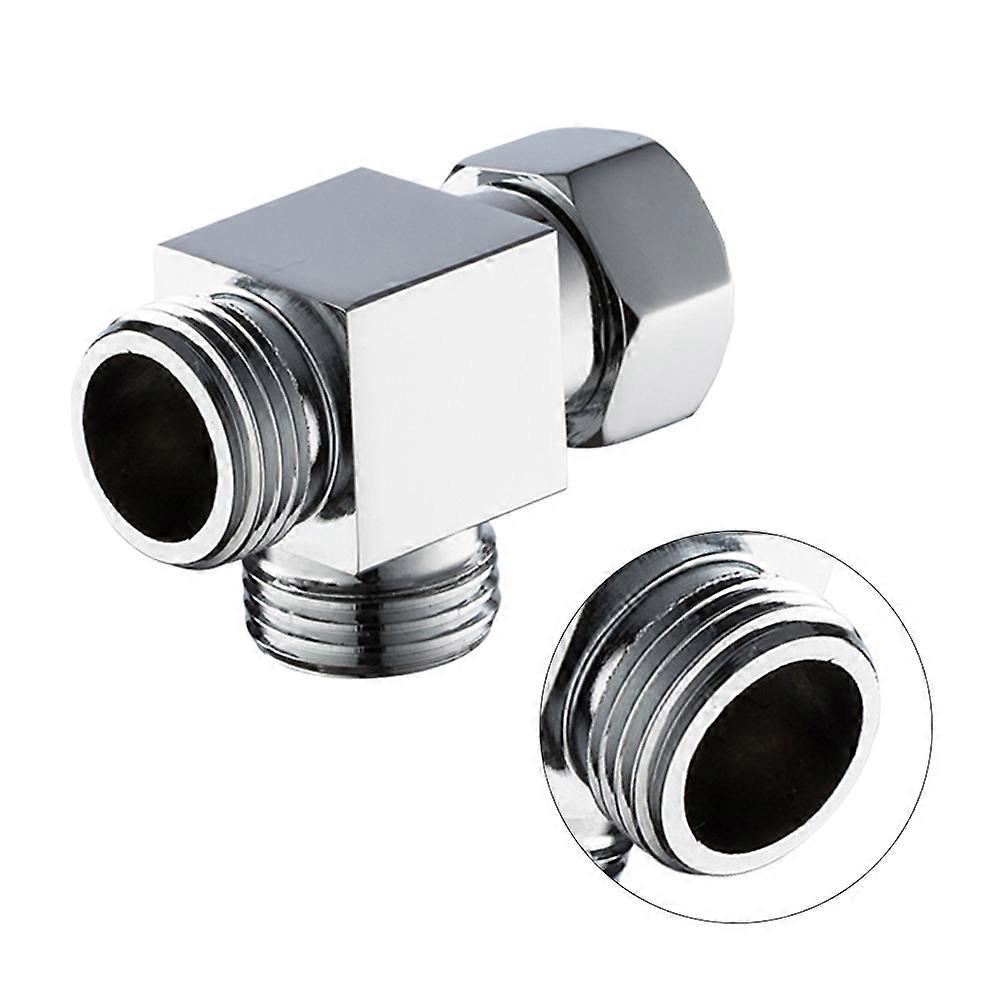 Shut Off Valve Silver Durable Longevity Explosion-Proof for Bathroom Use Toilet Angle Valve
