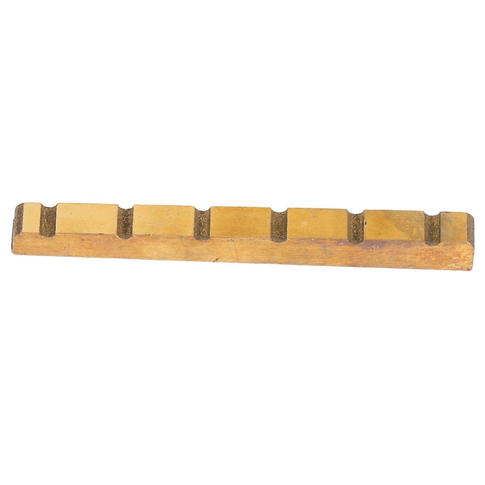 Brass Guitar Nut Replacement for Slotted String Instruments – Upgraded Durable Accessory to Improve Tone and String Connection