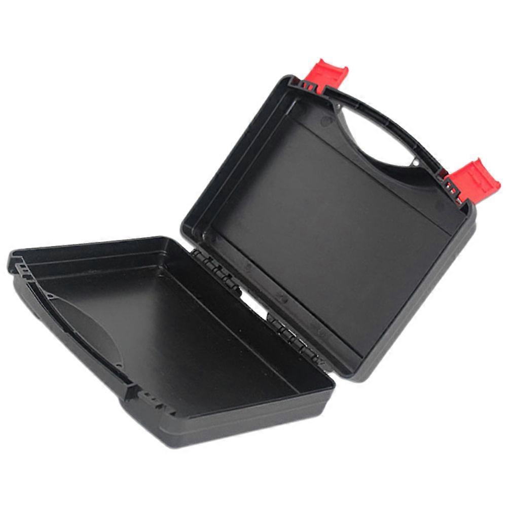 Waterproof Tool Container Organizer For Home Use Electrical Work Travel 9.82X8.25X2.75in Black Plastic 1Pcs