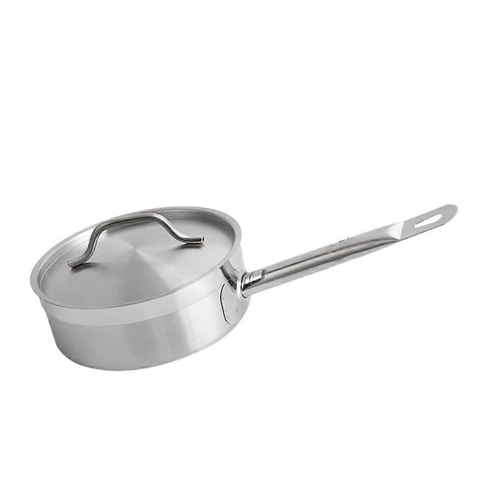 Sauce Pan Silver Easy Grip Handle Cooking Pan for Kitchen Use