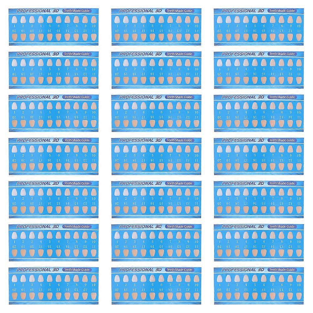30 stks wegwerp tanden bleken schaduw gids kaarten tandverzorging benodigdheden (diverse kleur)