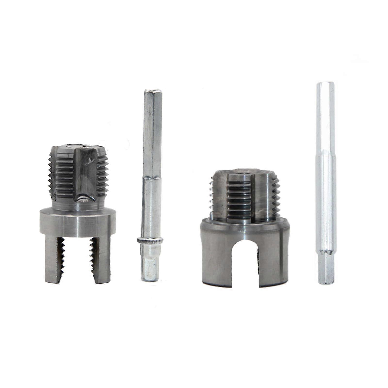 Pipe threading tool, PVC pipe threader, 1.27 cm, 1.9 cm, internal and external pipe threading tool for water installations