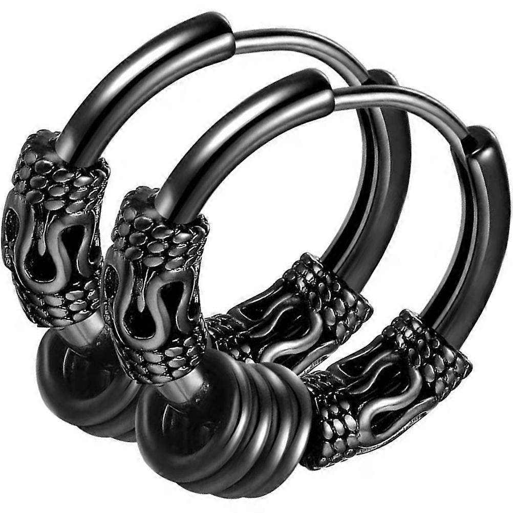 Dragon Totem Hoop Earrings for Men – Lightweight & Comfortable Design for Daily Wear and Parties – Stylish Accessory for Any Look