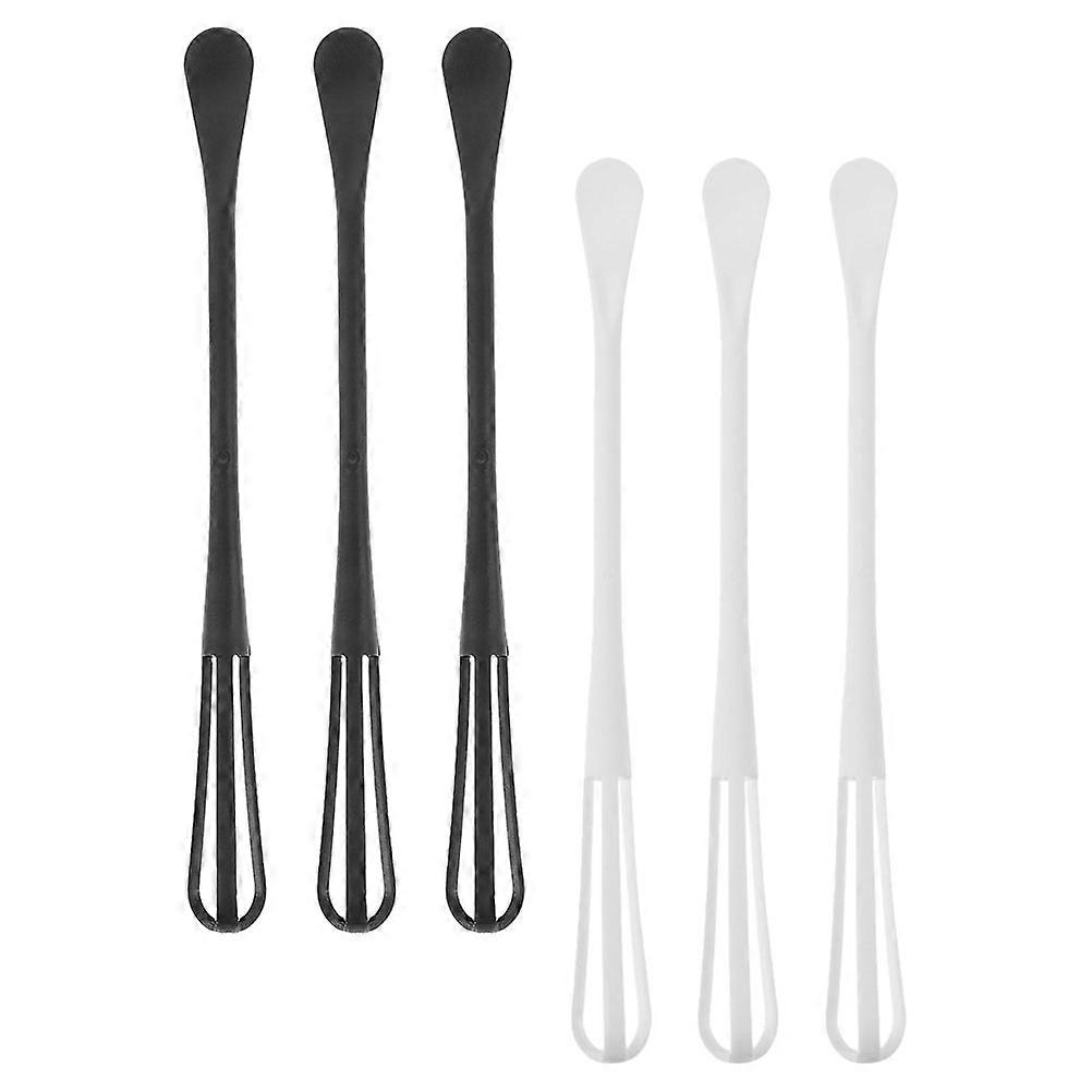 Mini Whisk for Kitchen Use Safe PP Material Ergonomic Handle Assorted Colors 6 Pieces