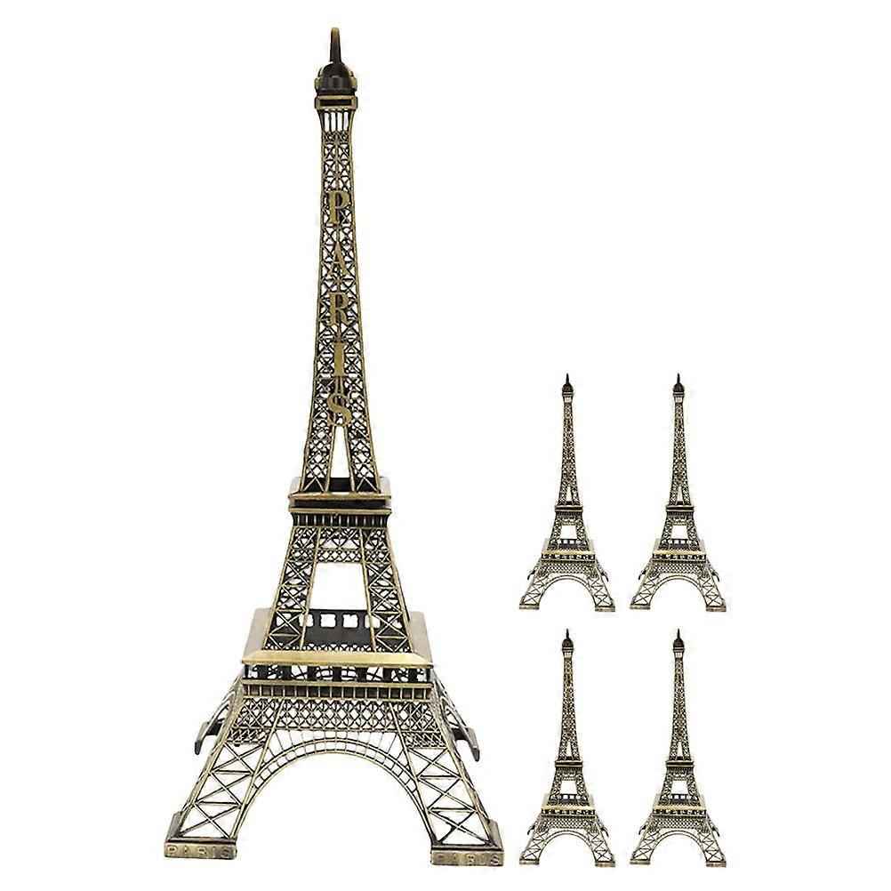 5pcs Eiffel Tower Statue   Detailed French Architecture Model for Home Decor, Collectible Travel Souvenir & Stylish Keepsake
