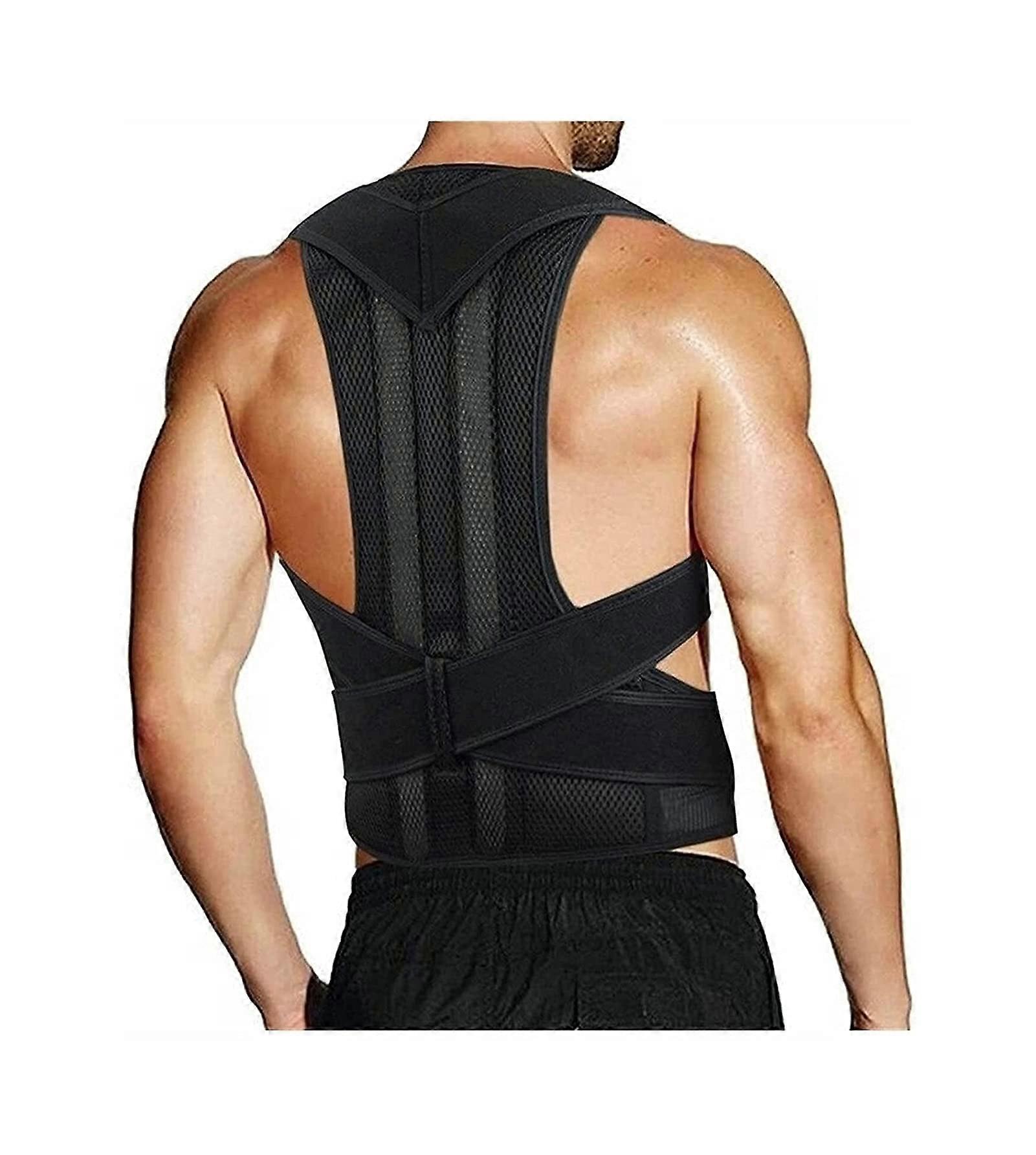 Posture corrector, breathable back support brace for men and women, lumbar spine support