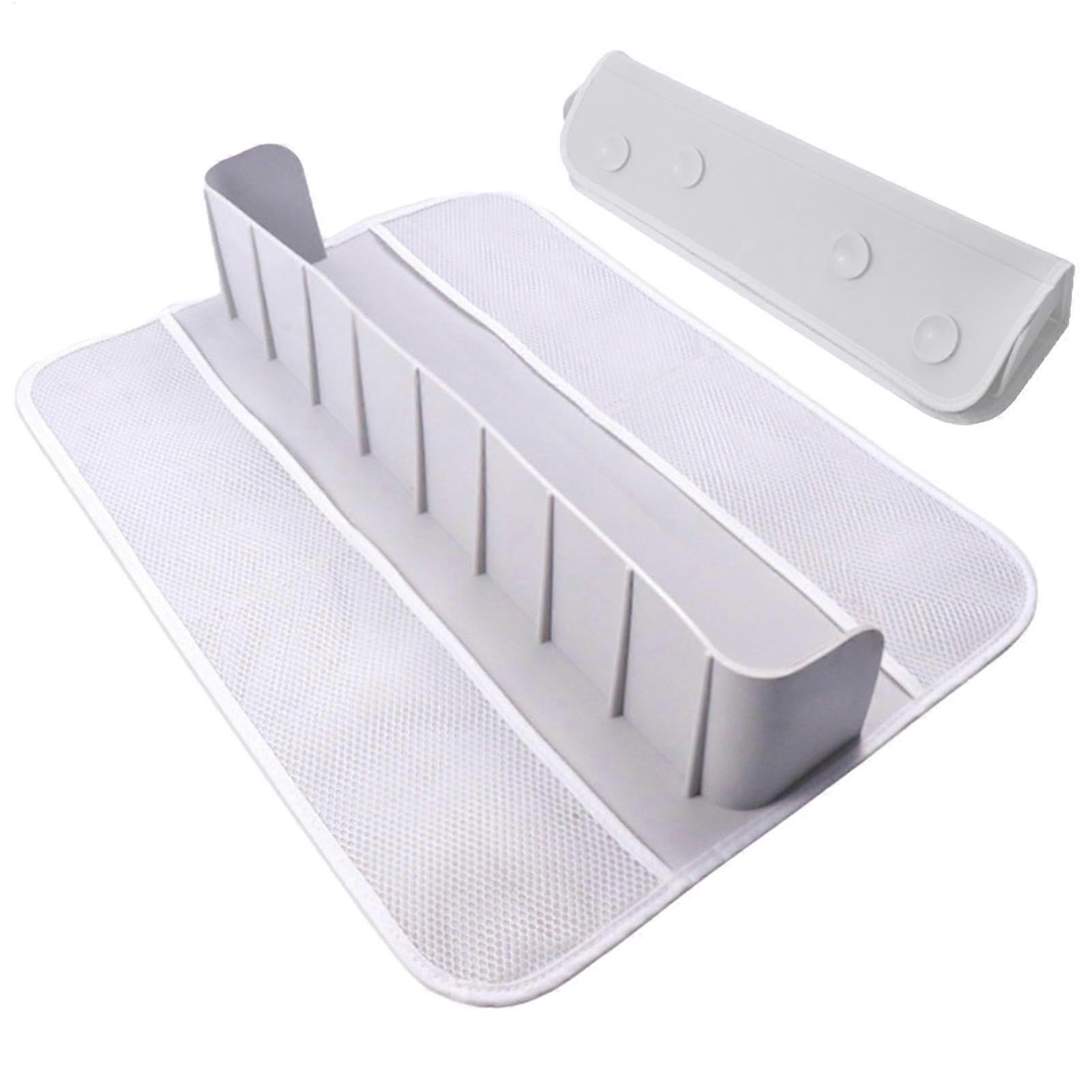 Foldable Silicone Shower Splash Guard Portable Splash Guard Shower Water Protection Drip Guard for Bathroom Public Bathroom Gray