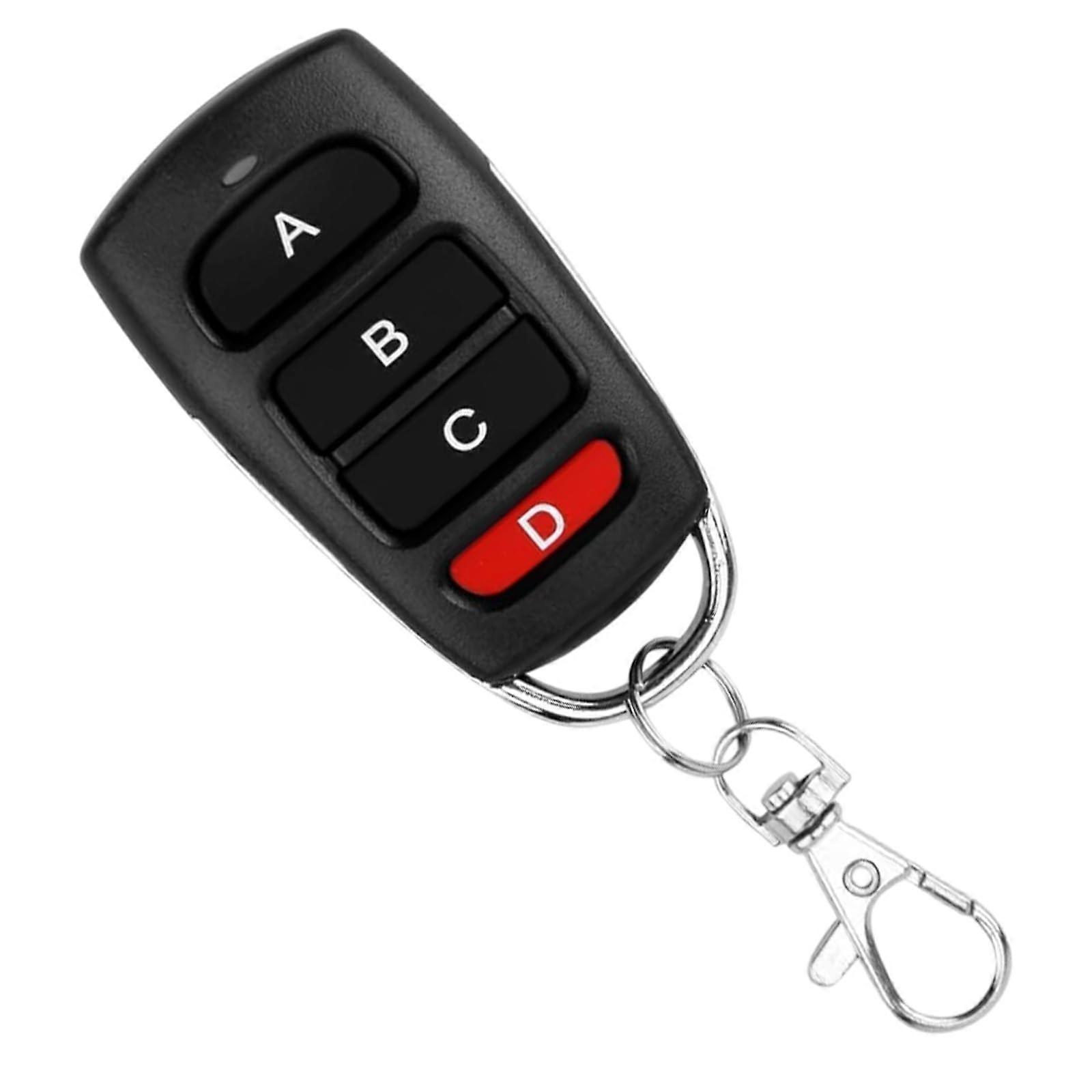Remote Control Garage Door Opener 433.92 MHz Universal Cloning Key Fob for Cars, Gates, and Roller Shutters
