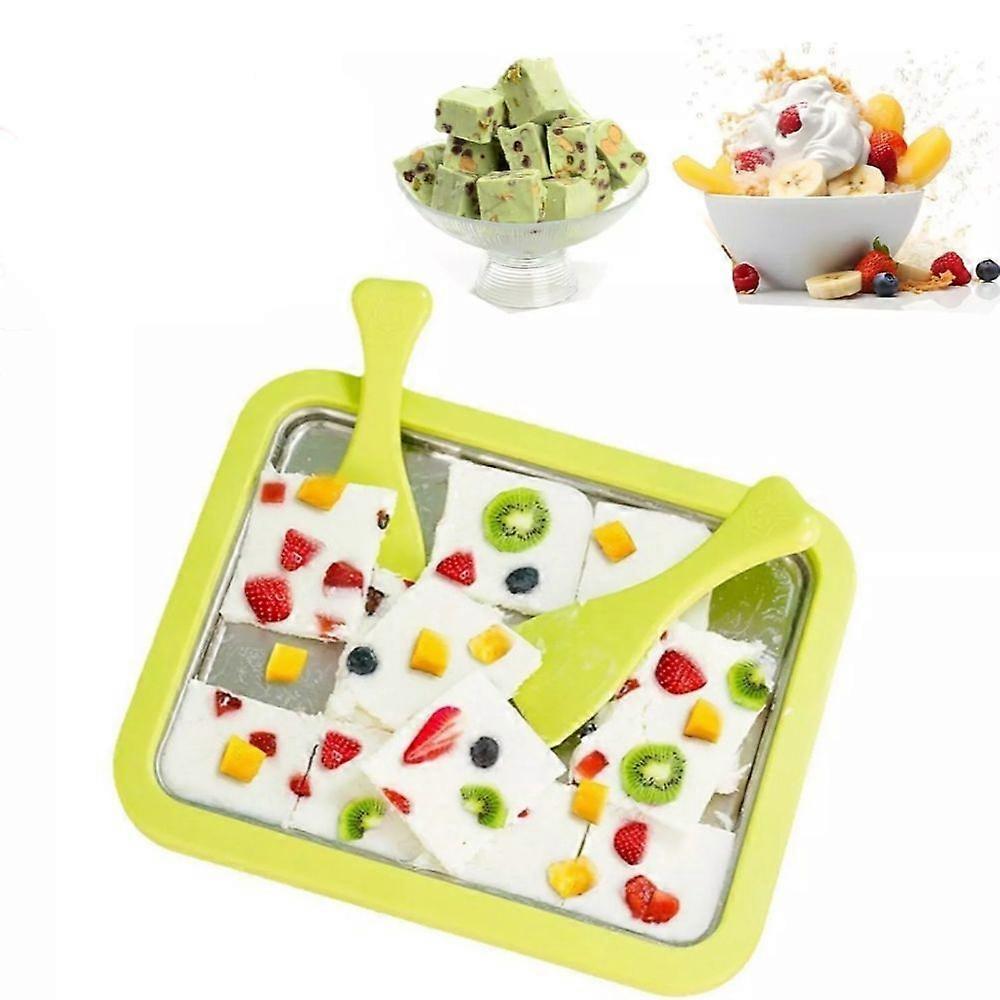 DIY Ice Cream Roll Maker Pan,Homemade DIY Frozen Treat - Instant Ice Cream Maker