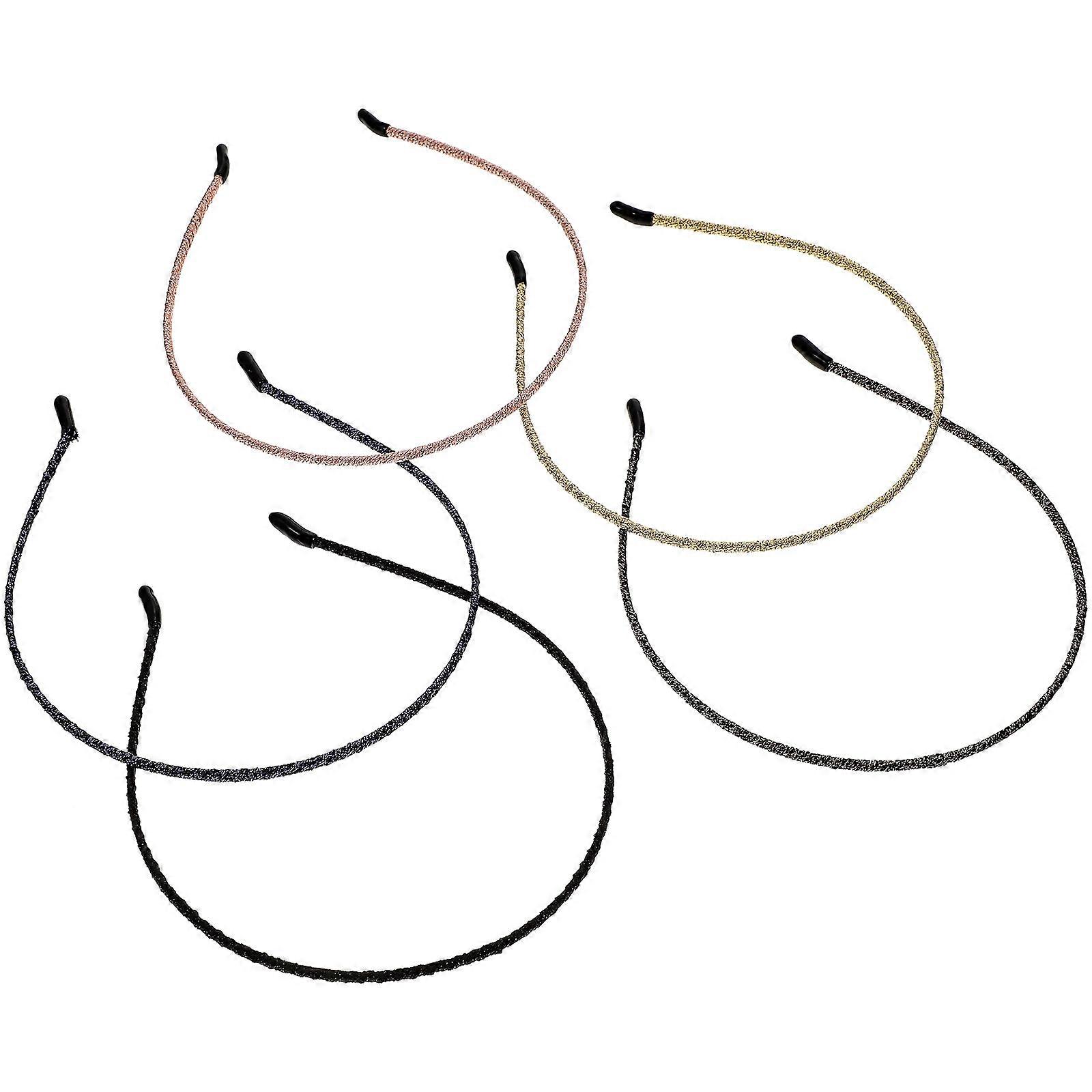 Simple Retro Design Cloth Headbands For Ladies Concerts Comfortable Wearing 5Pcs