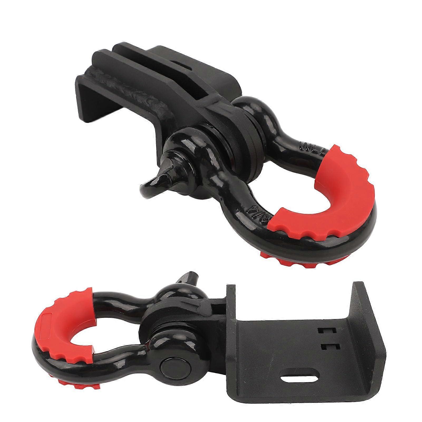 2009-2023 Heavy Duty Steel Front Tow Hook Bracket with 3/4 Inch D Hook and 57,000 lbs Breaking Strength