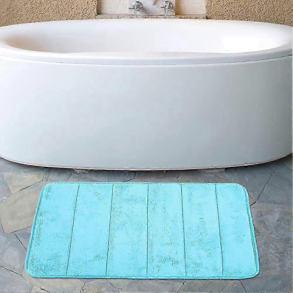 Water Absorbing Quick Drying Anti-Slip Floor Cushion Pad for Household Use in Light Blue