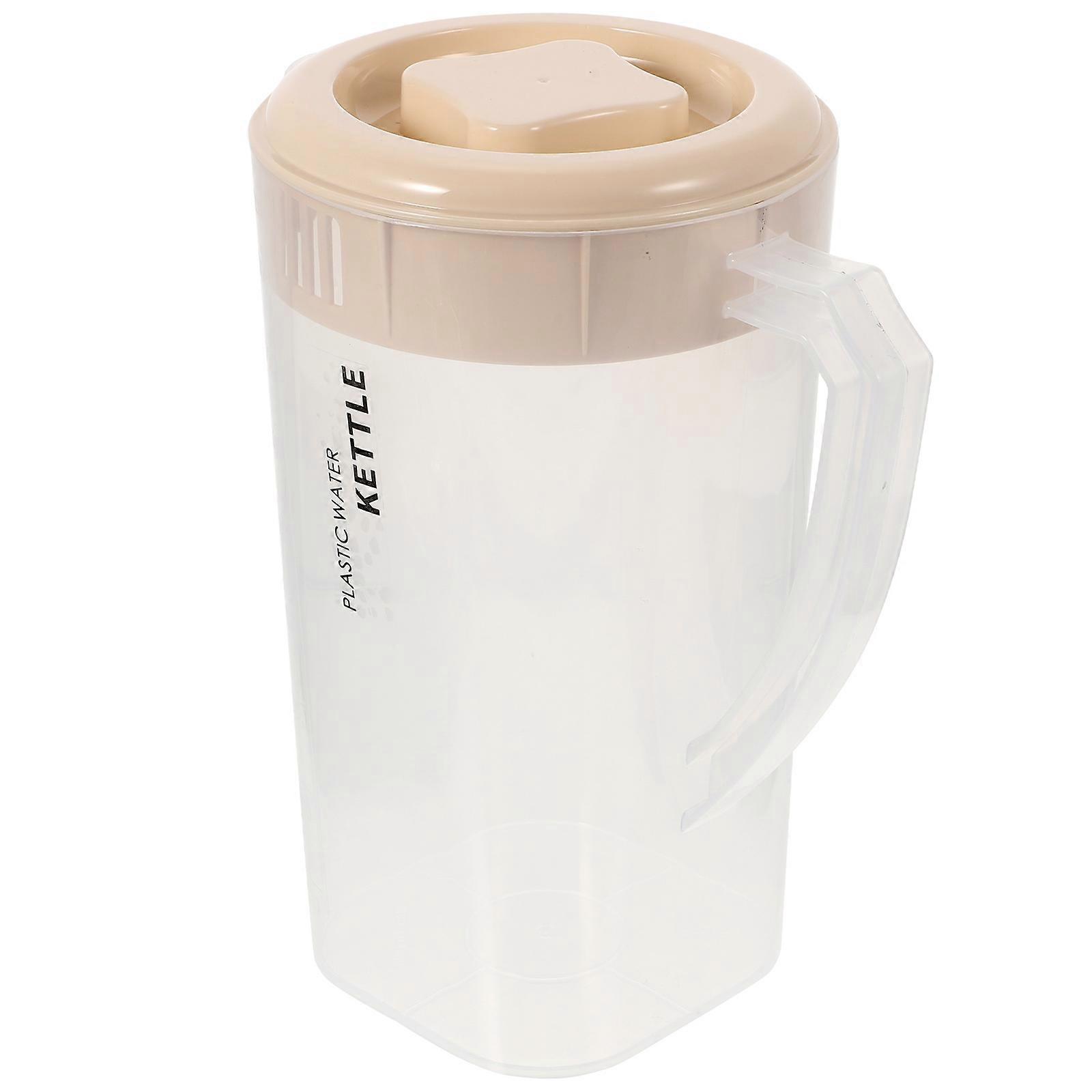 Iced Tea Pitcher Clear Beverage Pitcher Cold Lemonade Juice Jar for Home Use 2200ml Ergonomic Handle 1Pack