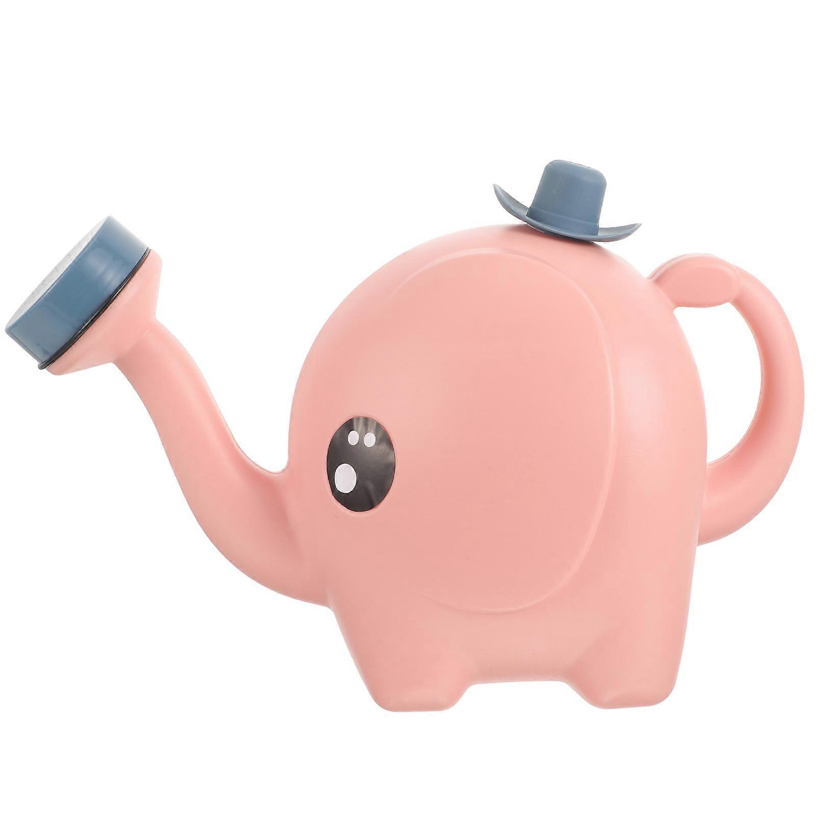 Elephant Shaped 1 Set Plastic Watering Can for Home Gardening