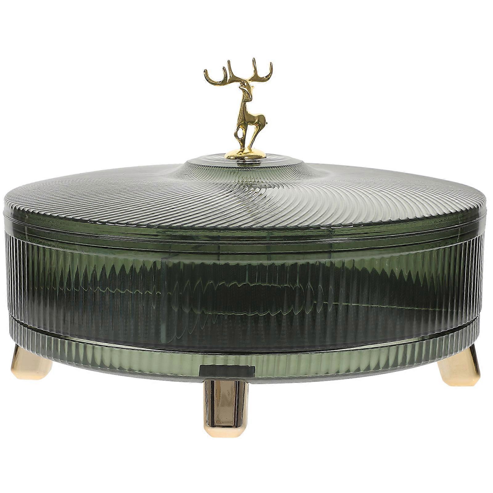 Household Snacks Storage Box Multiple Compartments Candy and Dried Fruit Organizer