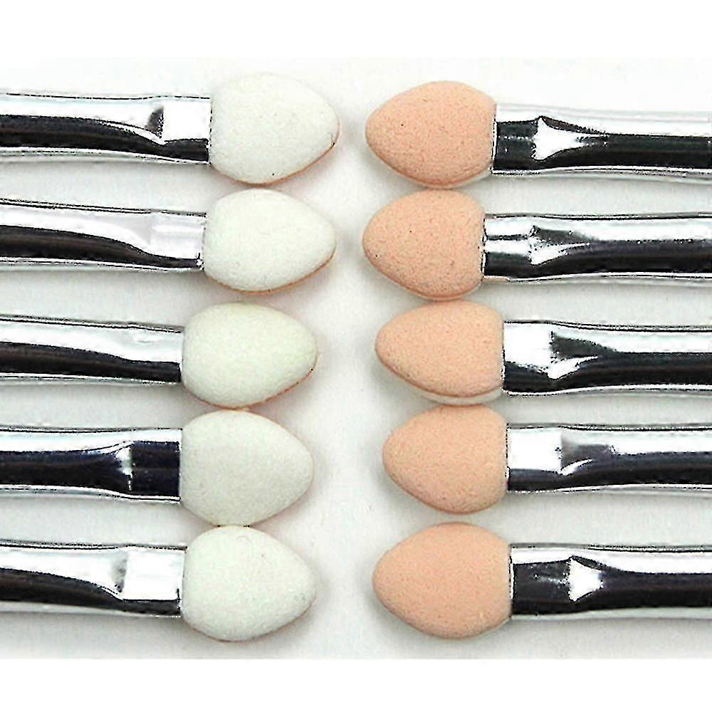 10pcs Makeup Double-end Eye Shadow Eyeliner Brush Sponge Applicator Tool