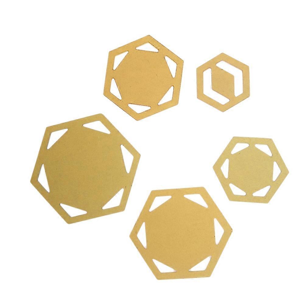 5pcs Hexagon Templates for Quilting Patchwork Embroidery Model Handmade DIY Sewing Tool Set