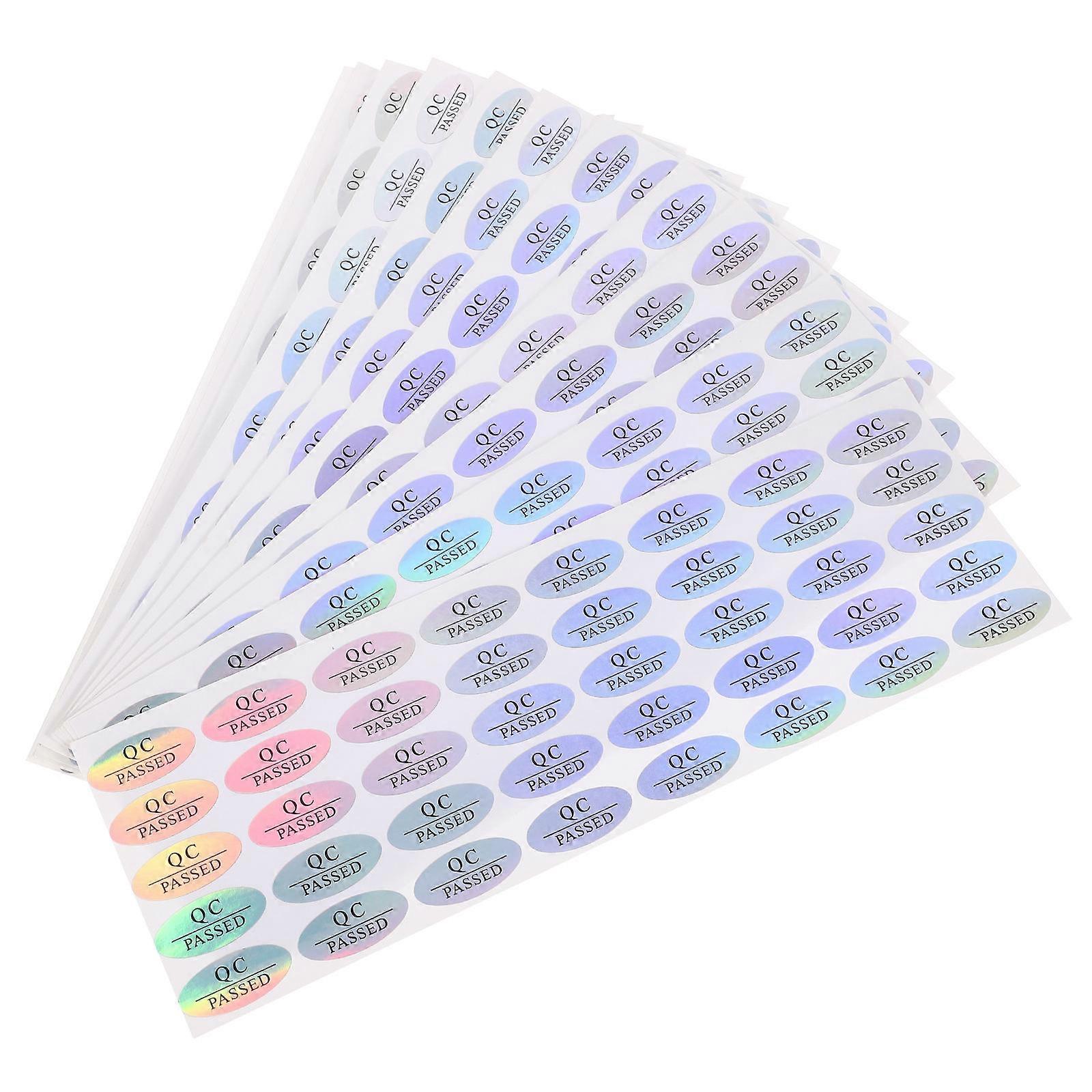 500Pcs Self Adhesive Quality Control Passed Labels Warehouse Stickers Tested for DIY Projects