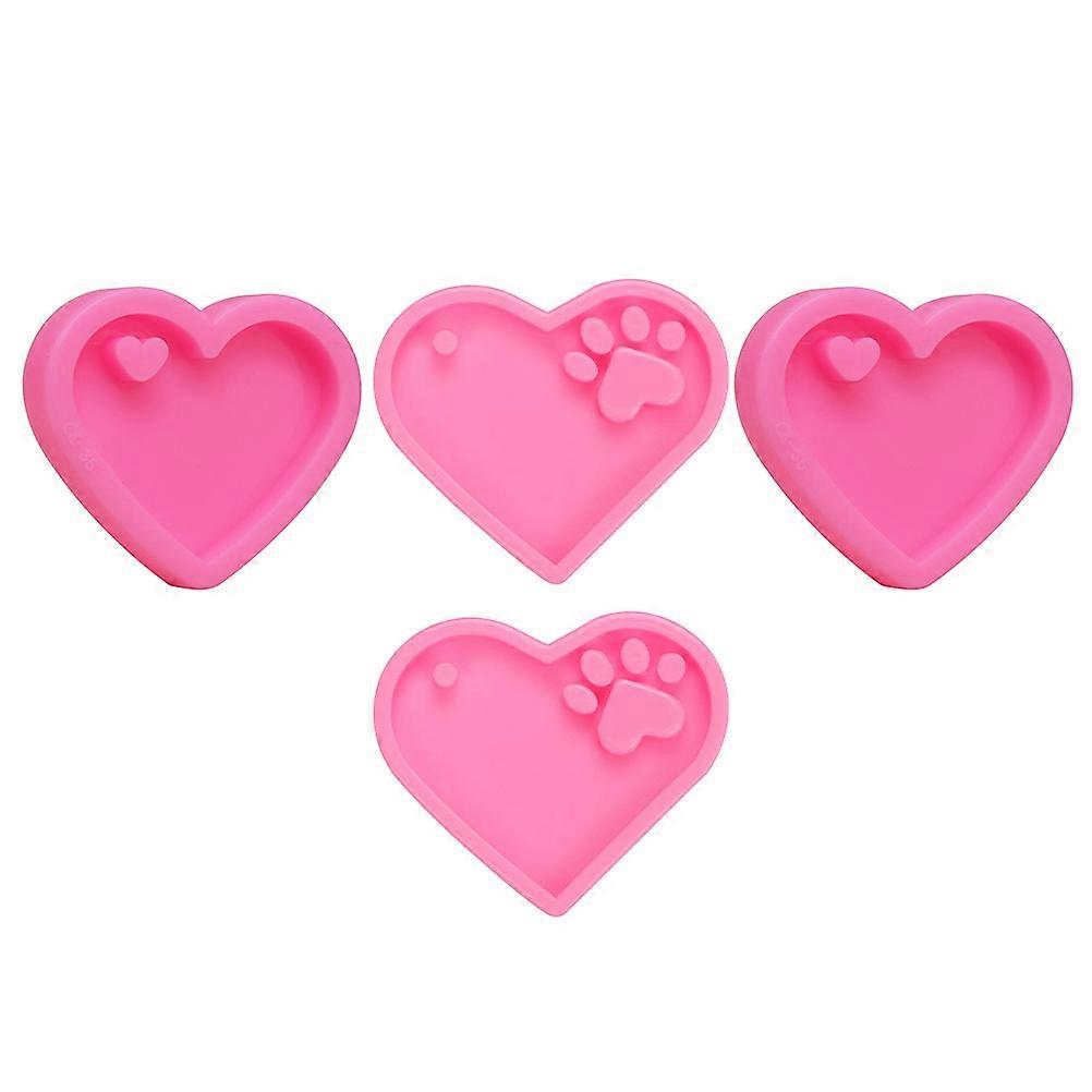 Paw Shaped Silicone Mold 4Pcs Ideal For Friendship Building In DIY Projects