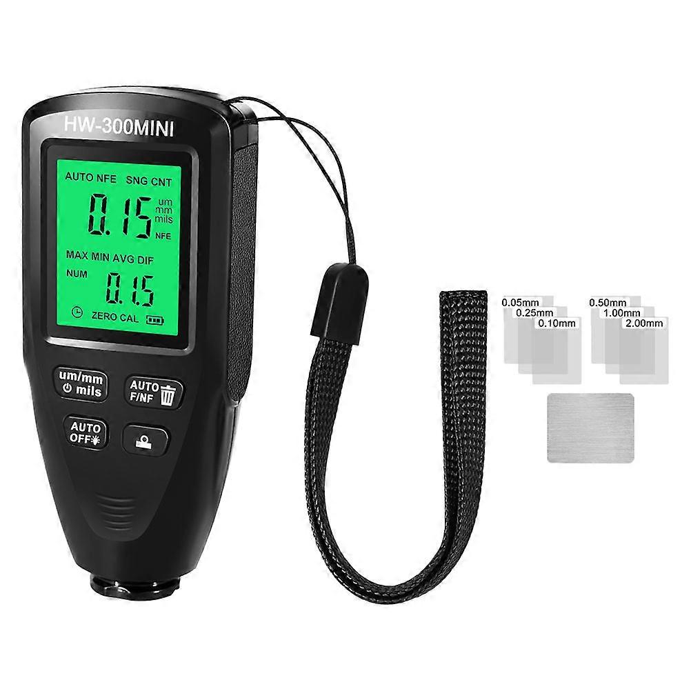 Auto Car Paint Meter Black ABS for Car Automotive Coating Thickness Tester with Pocket-Portable