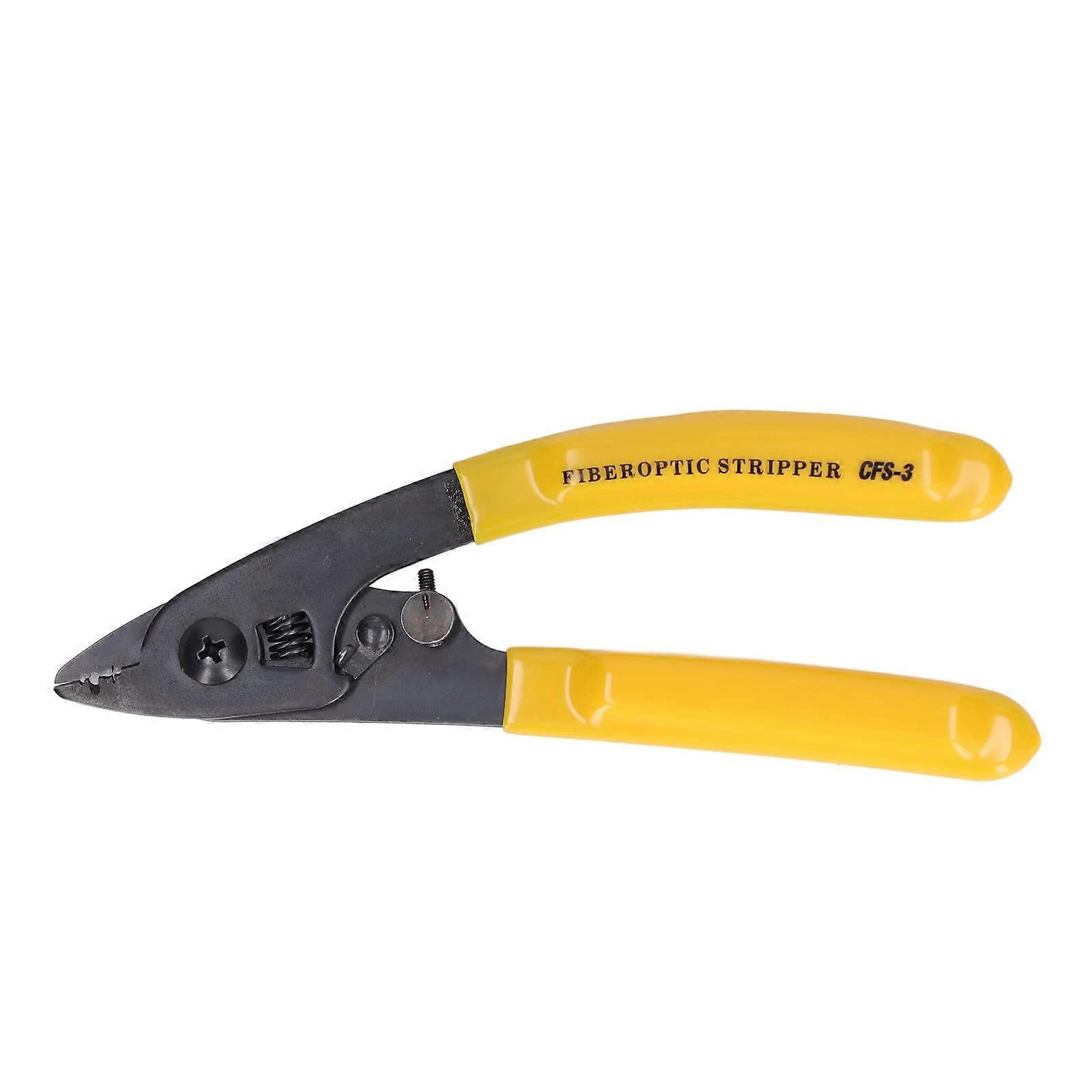 3 Port Hole Wire Stripper CFS-3 Non-Slip Ergonomic Pliers High Carbon Steel for Fibreglass and Jumper Wire Stripping