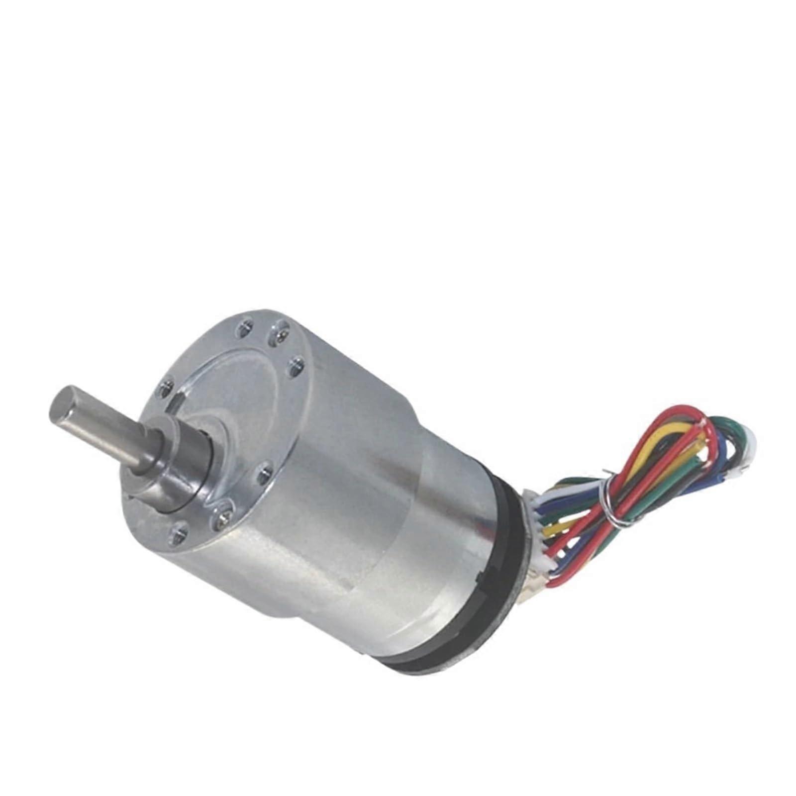 JGB37-520 Hall Encoder Mini DC Geared Motor 6V/12V 530RPM with Speed Measurement, Forward/Reverse, Motor & Bracket