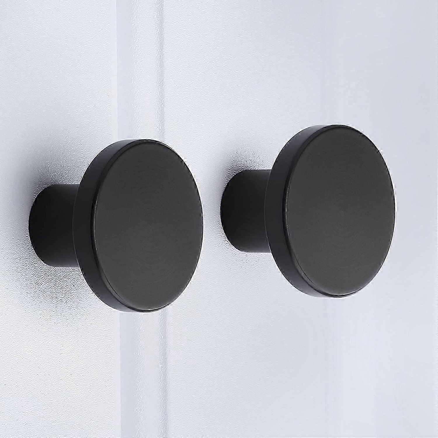 Black Cabinet Knobs 4-Pack Drawer Pulls for Kitchen Furniture Handles