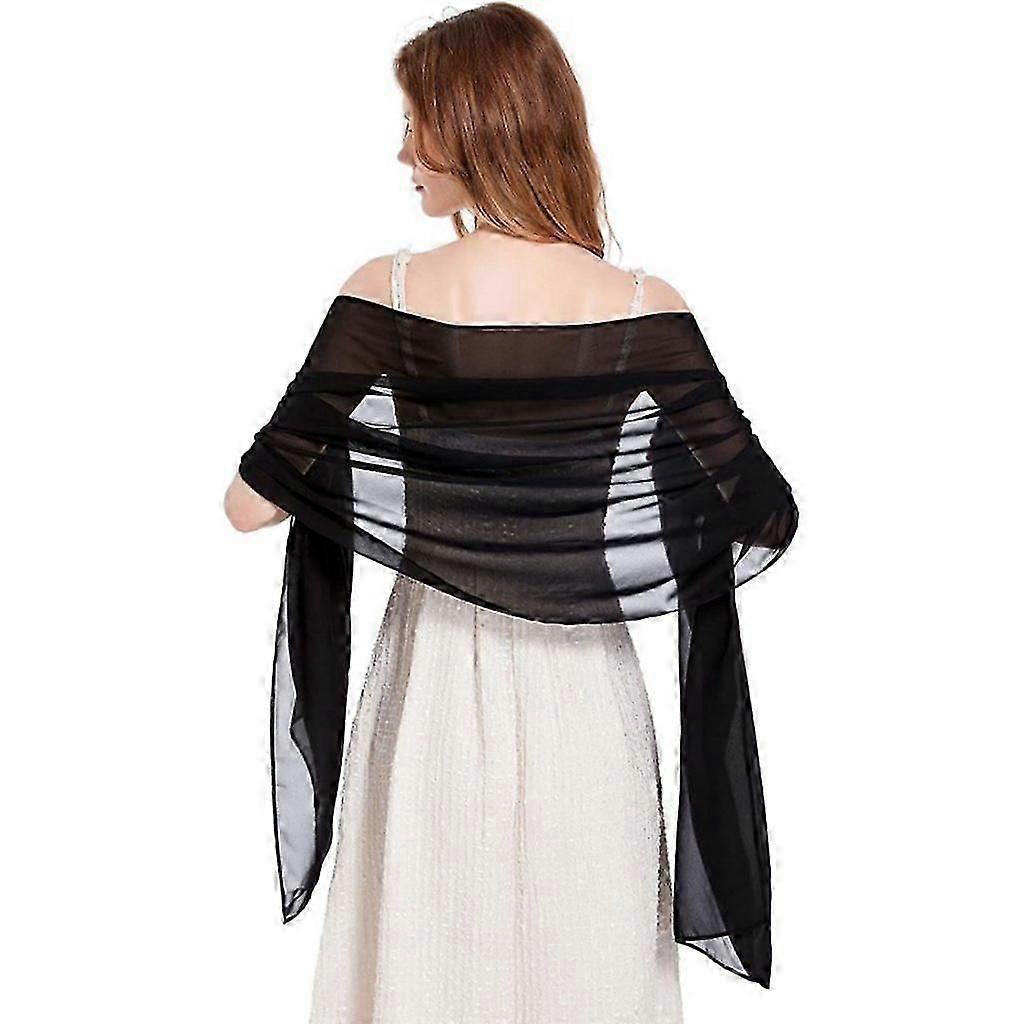 Bridal Shawl Evening Dresses Wedding Shawl Womens Soft Chiffon Shawl Flowing