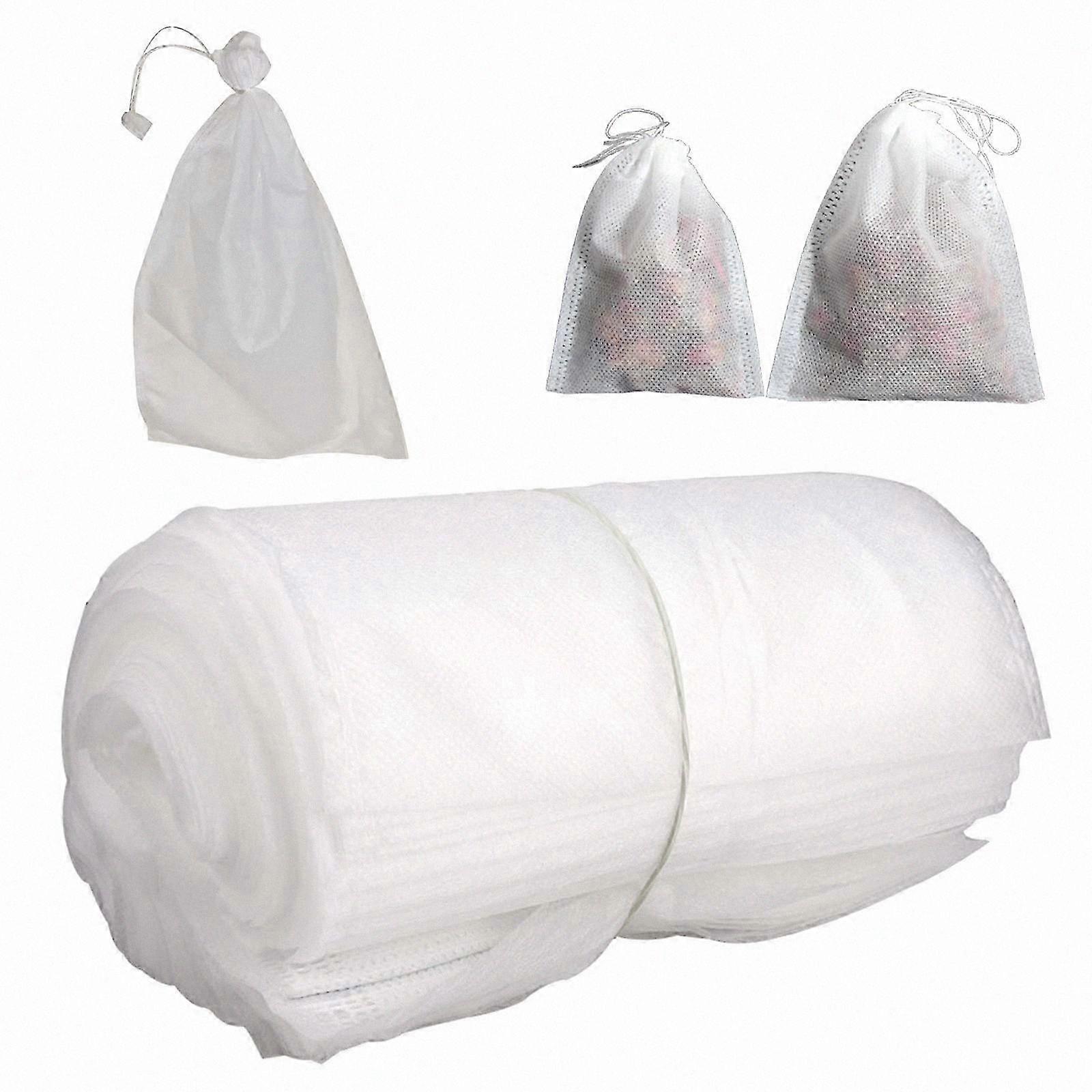 Non-Woven Fabric Protective Bags for Plants, Fruits, and Vegetables with Drawstring, 100 Pack