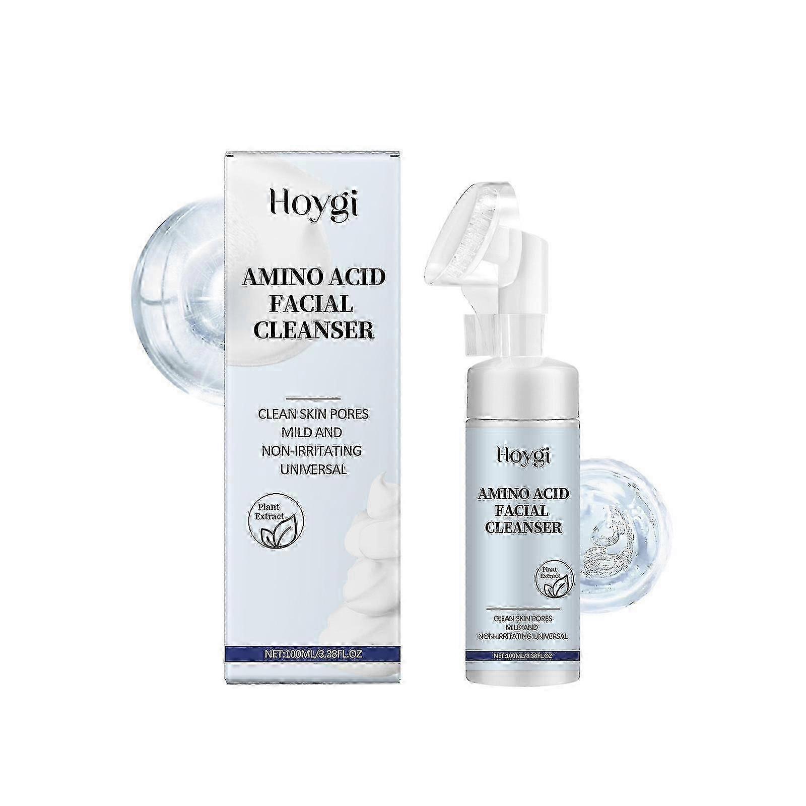 Amino Acid Facial Cleanser, Gentle Foaming Face Wash, Deep Cleansin...