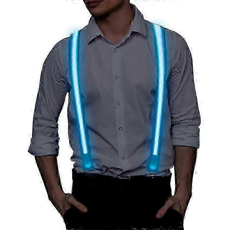 Light Up Suspenders Led Party Supplies Glow In The Dark