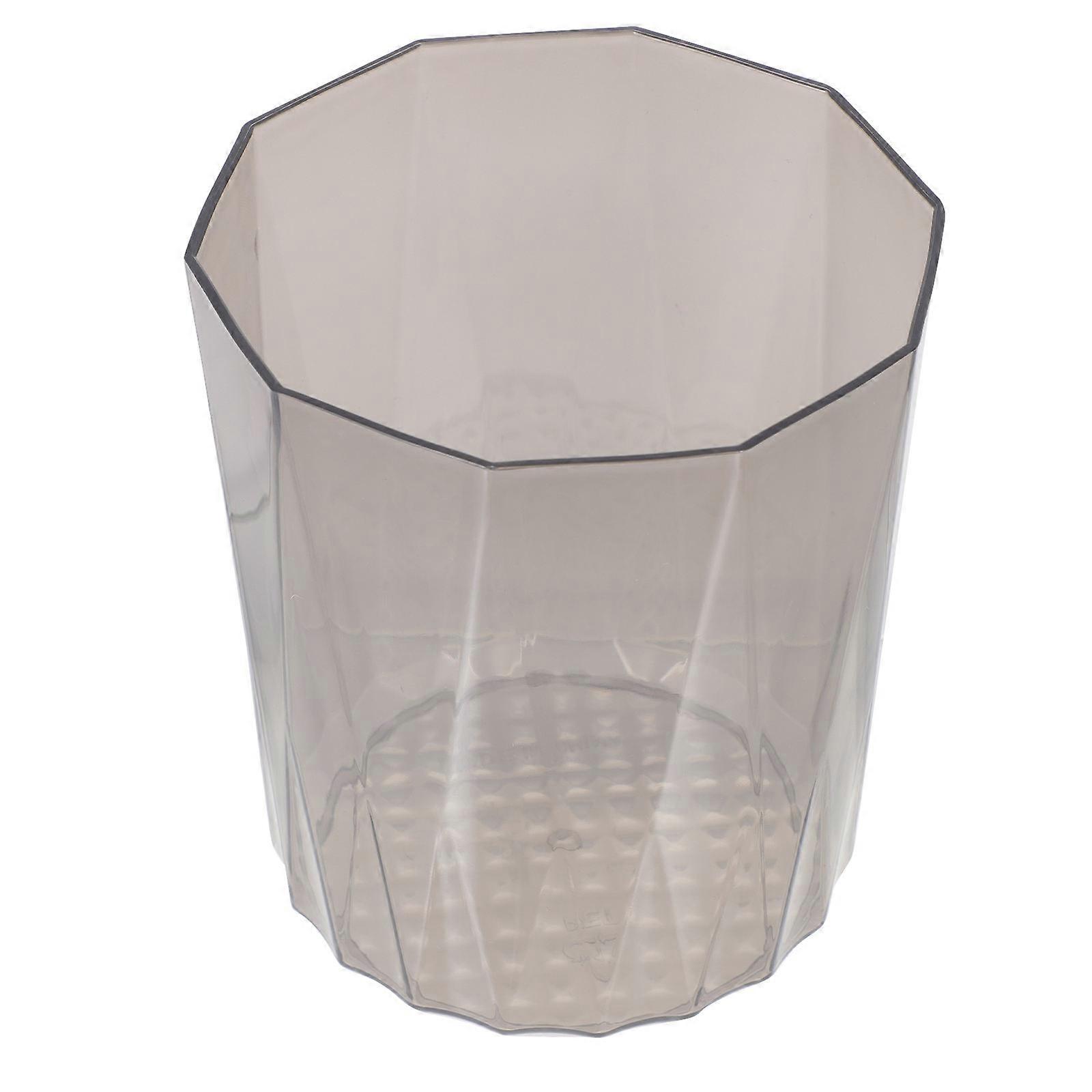 Mini Desktop Trash Can Office Desktop Plastic Black Storage 1Pack