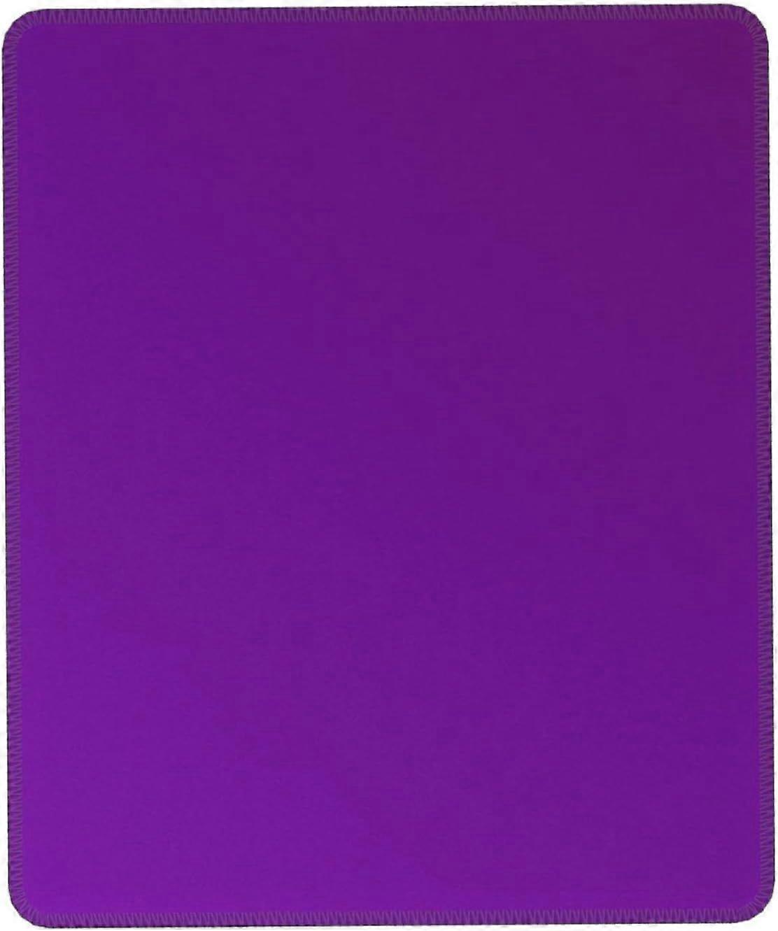 Solid Color Dark Purple,Mouse Pad with Antifray Stitching, Waterproof Surface &