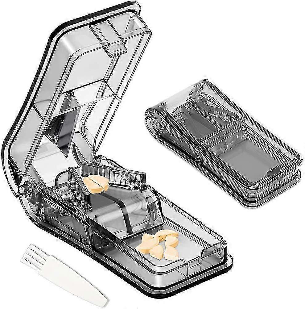 Small & Large Pill Cutter with Sharp Blade - Easy Pill Splitter for Medication