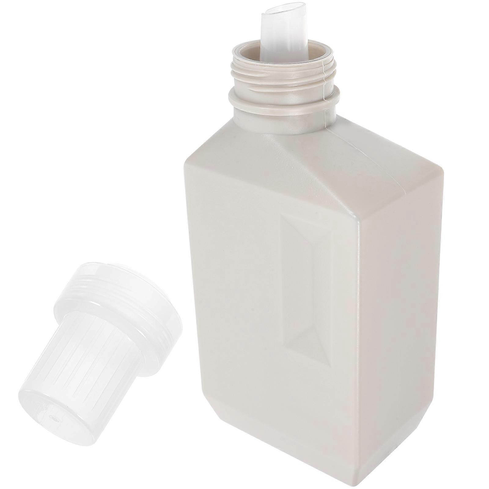 Soap Liquid Bottle Reusable Shampoo Dispenser for Home Hotel Restaurant Dormitory Hdpe Light Grey Refillable 1Pack