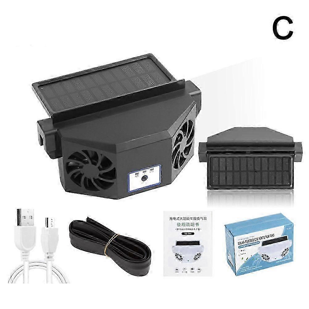 Ventilátor chlazení do auta Solární chladič Automatické větrání oken
