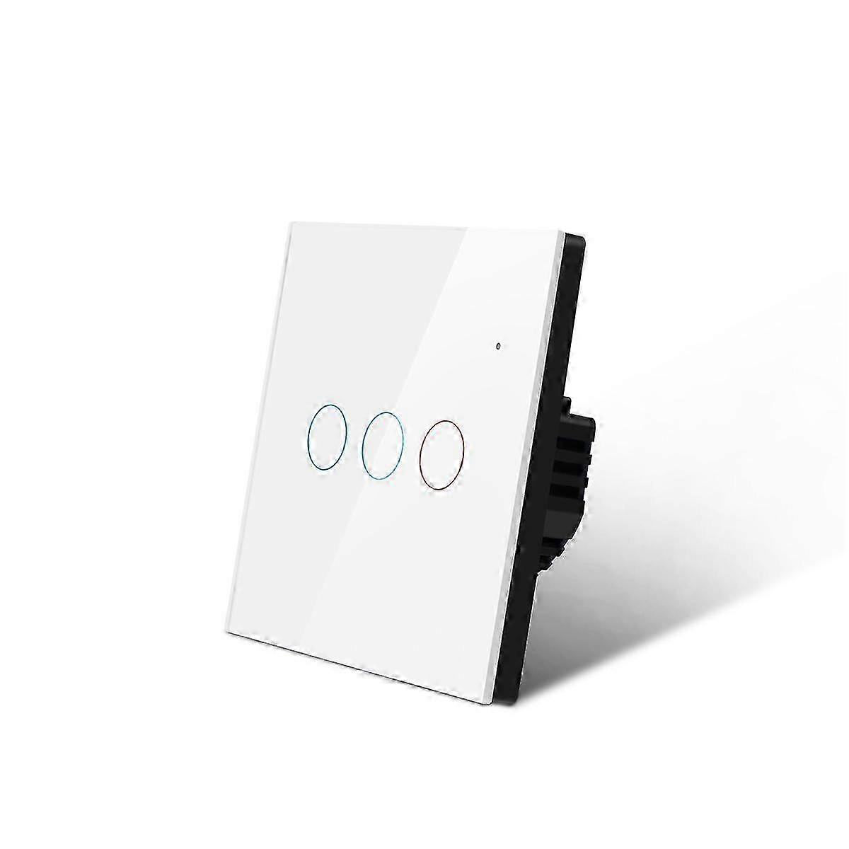 2025 Smart Home LED Light Switch AC100V-250V Touch Switch EU Wall Lamp Sensor Switch Use For Single Fire Wire No Neutral Wire Require