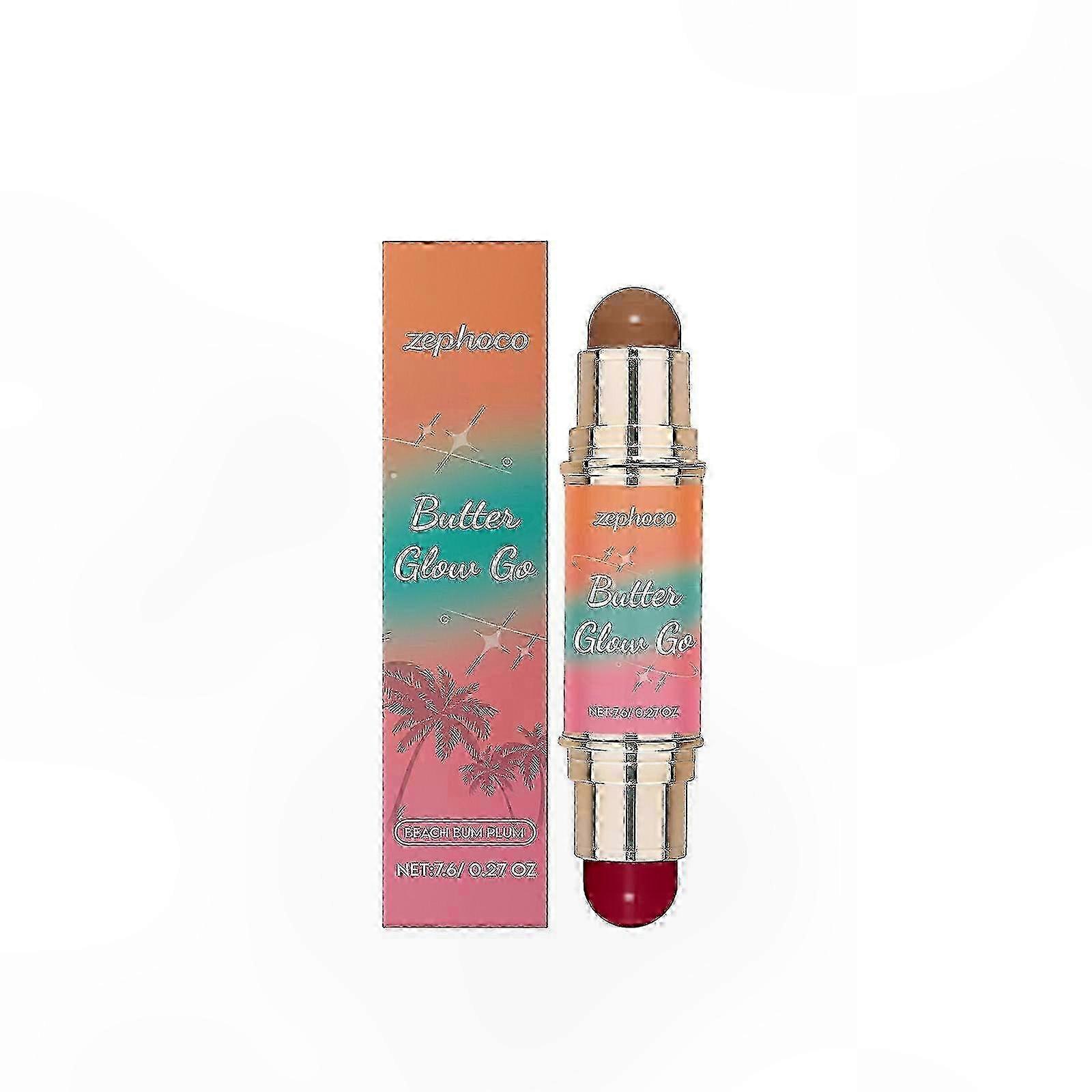 Multiuse Makeup Stick with Murumuru Butter for Bronzer, Blush & Contour, Ultra-Creamy Radiant Glow