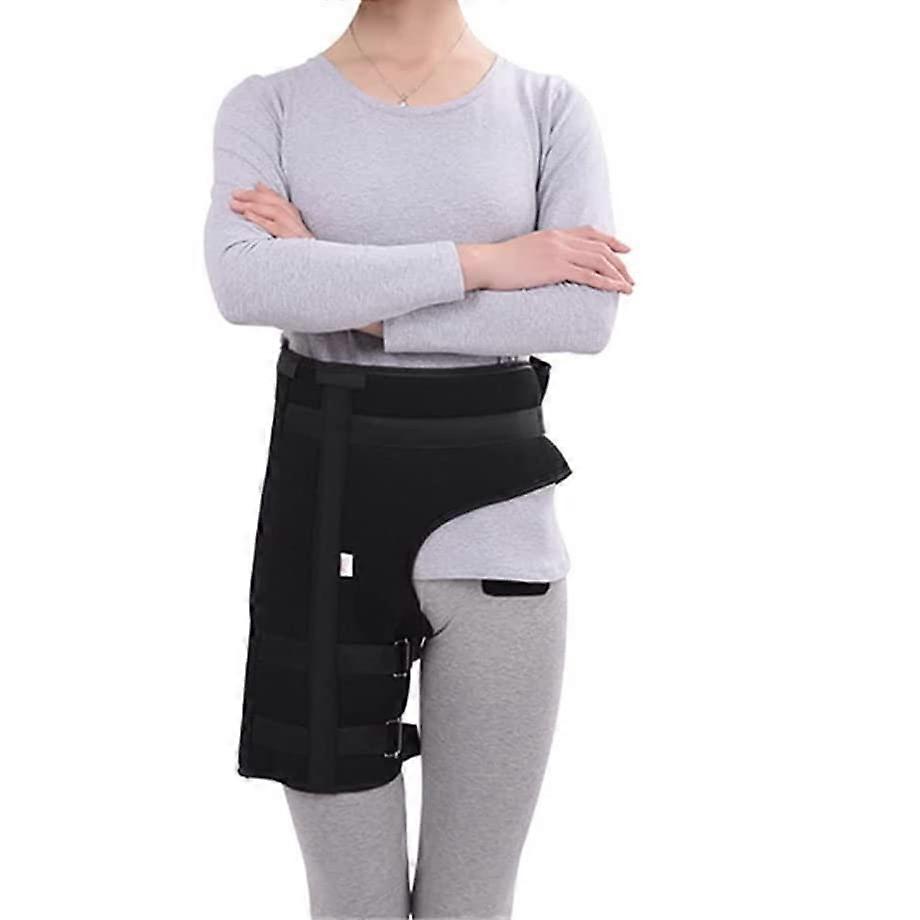 Inguinal Support For Sciatica Relief, Hip And Thigh Support, Leg Joint Recovery, Flexor Strain, Size M, Color Black
