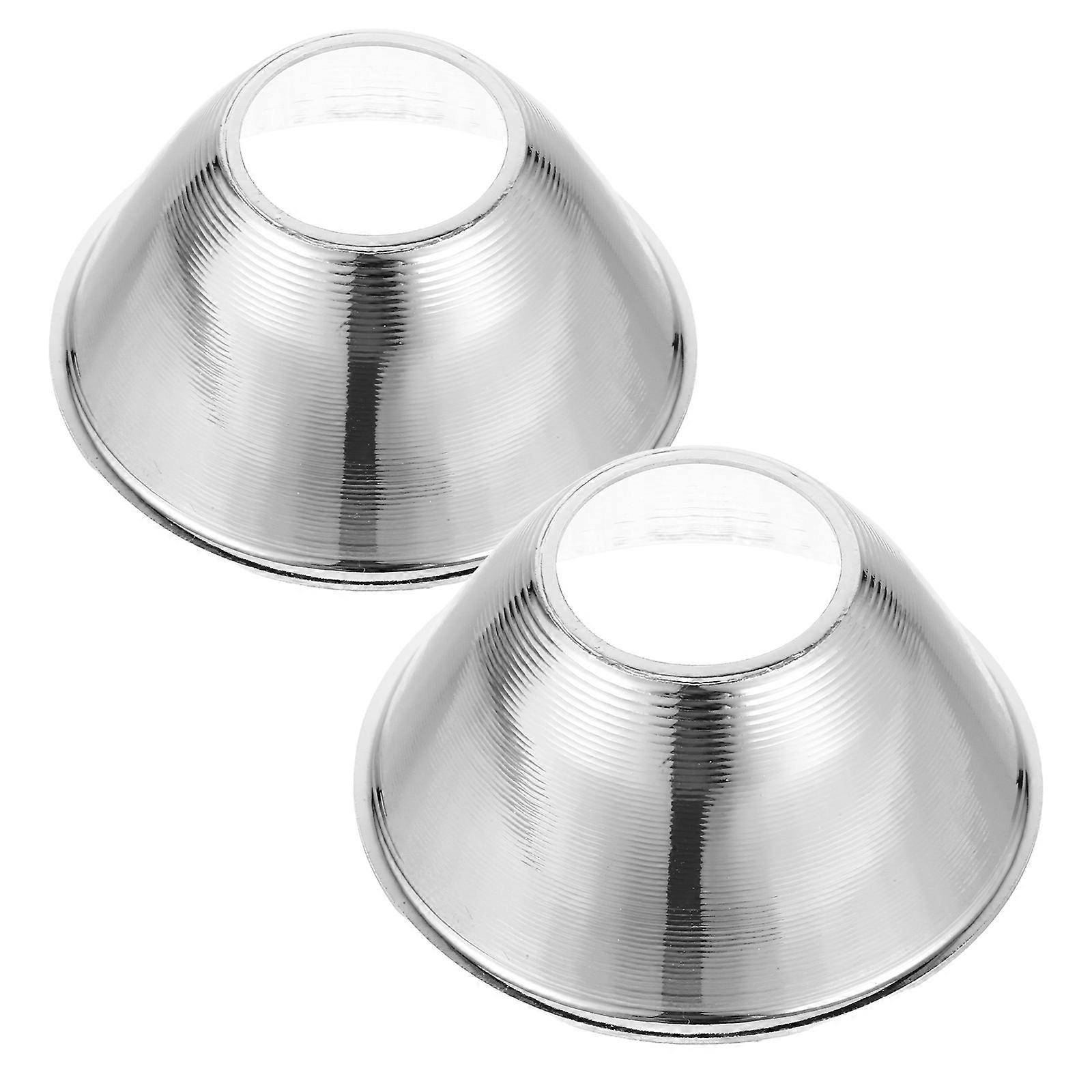 Silver LED Reflector Cups for Flashlight with Enhanced Brightness and Focused Beam Portable